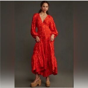 ✨Farm Rio Red Maxi Dress